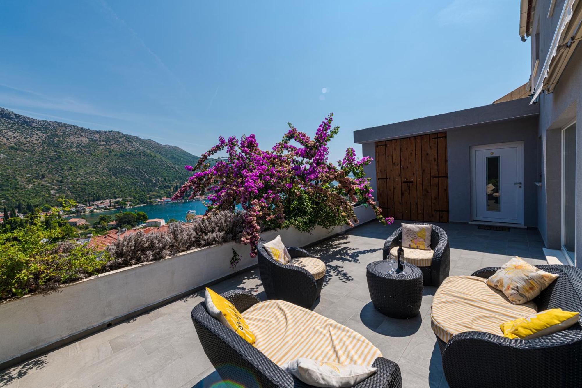 Villa Mardia- Sea View Infinity Pool Built 2023 Zaton  Exterior photo